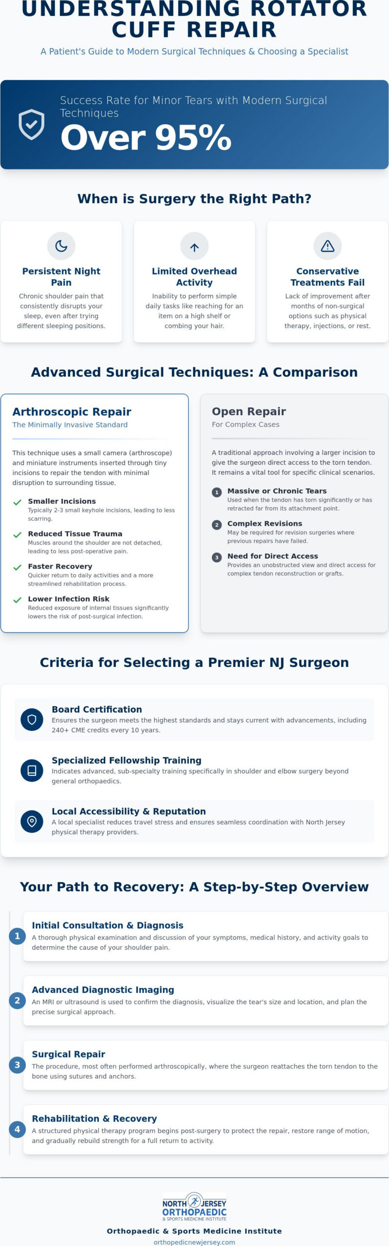 Expert Rotator Cuff Repair Surgeon in NJ: Choosing the Right Specialist for Recovery
